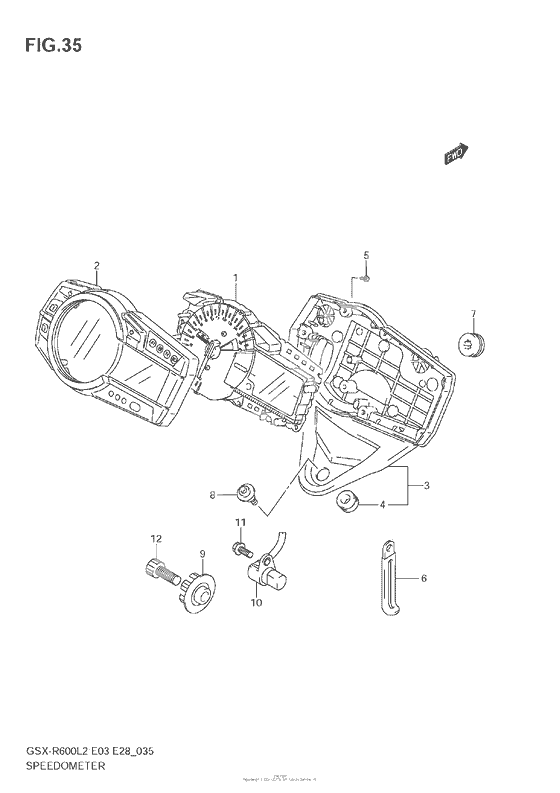 Speedometer (Gsx-R600L2 E03)