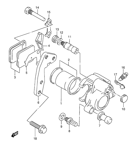 Front caliper