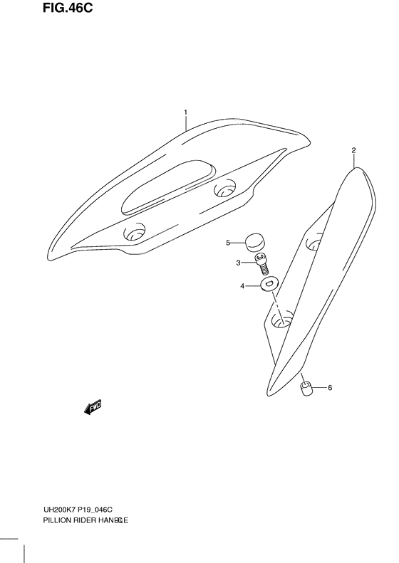 Pillion rider handle              

                  Model l0