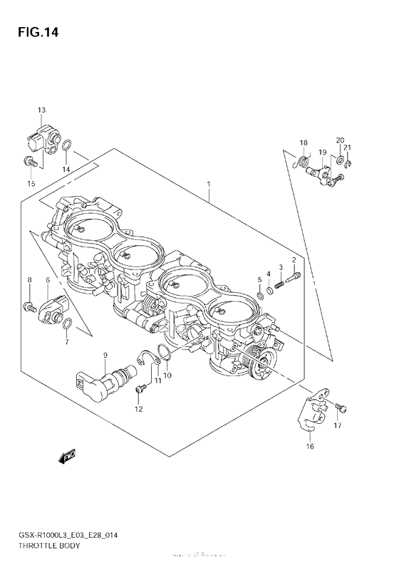 Throttle Body (Gsx-R1000L3 E33)