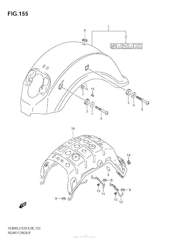 Rear Fender (Vl800 E33)