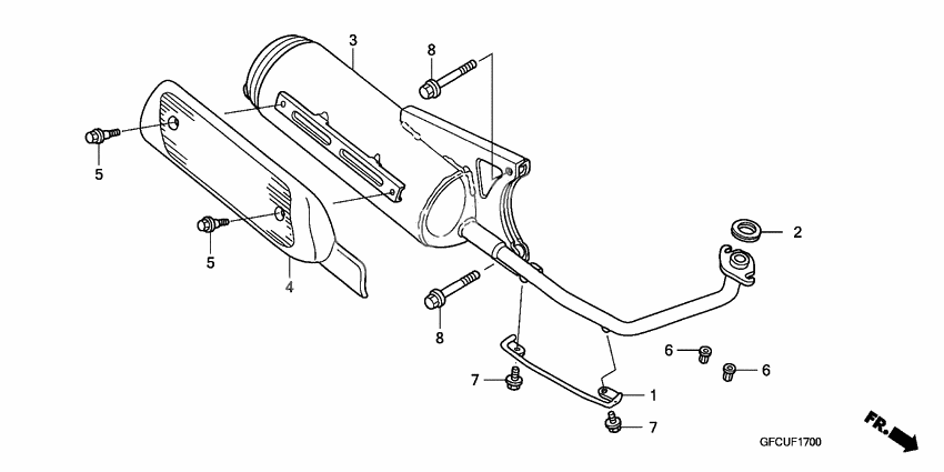 Exhaust muffler              

                  NVS502SH/3SH/4SH6