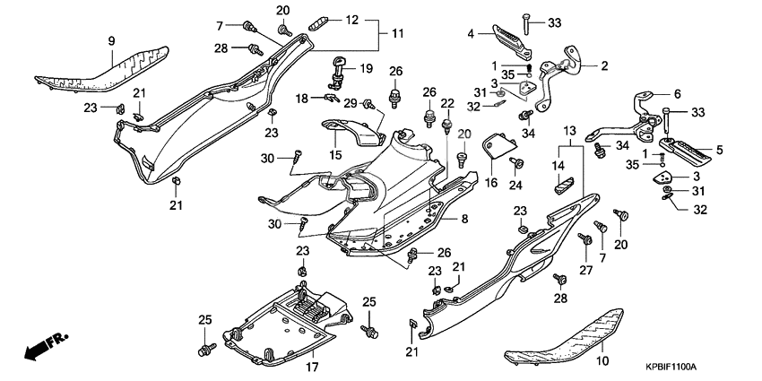 Floor panel/center cover