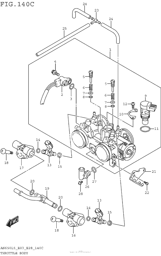 Throttle Body (An650Zl5 E28)