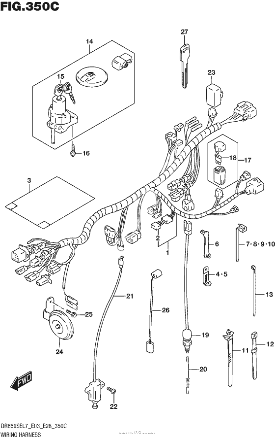 Wiring Harness (Dr650Sel7 E33)