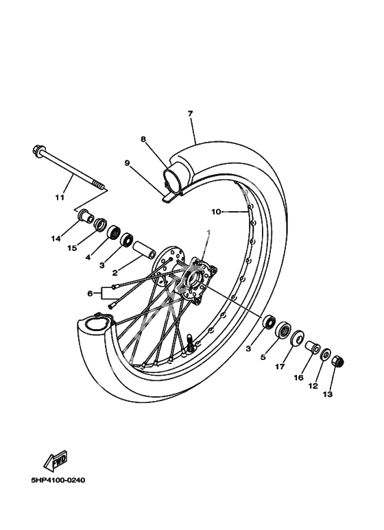 Переднее колесо