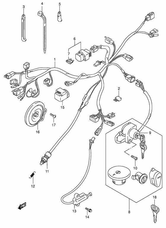 Wiring harness              

                  Model k4