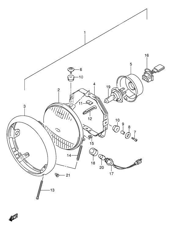 Headlamp              

                  E2, e4, e17, e18, e19, e25, e34