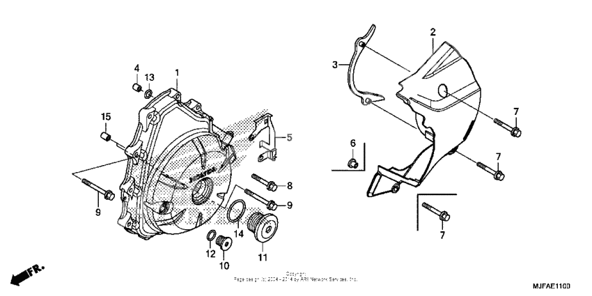 Alternator cover