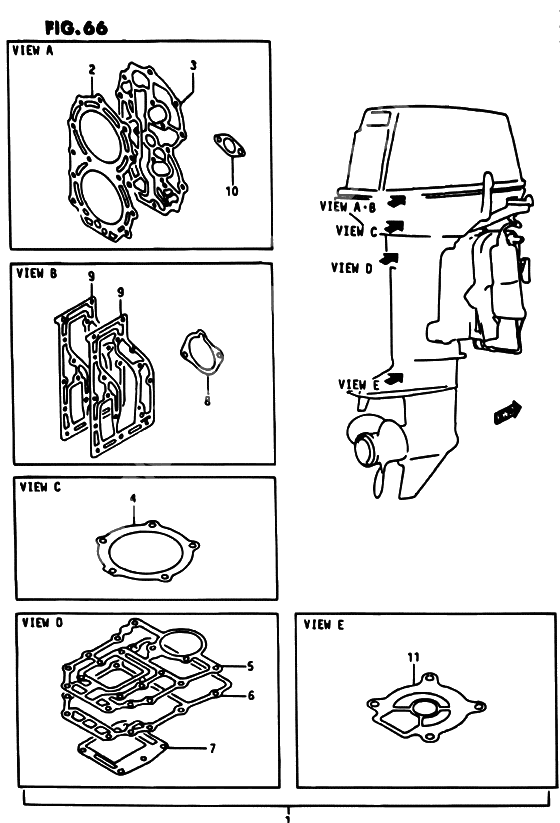 Opt : gasket set