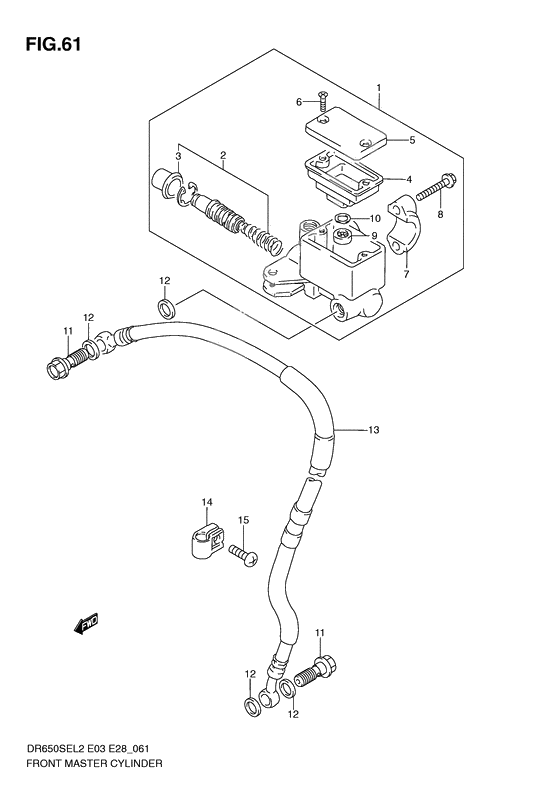 Front master cylinder