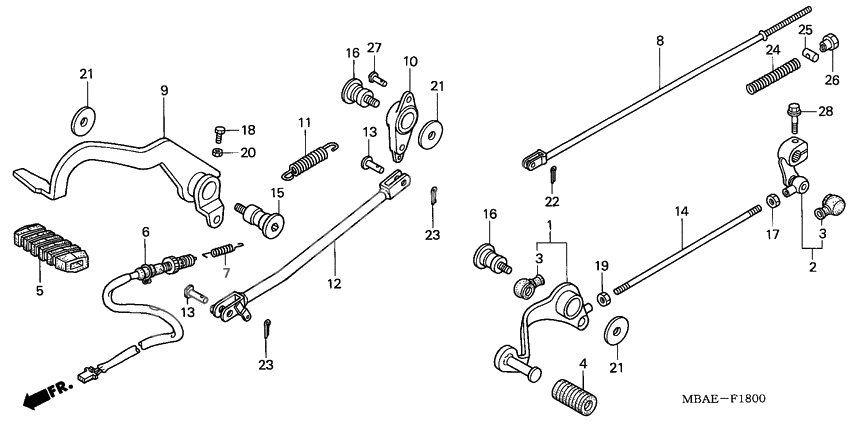 Brake pedal assy