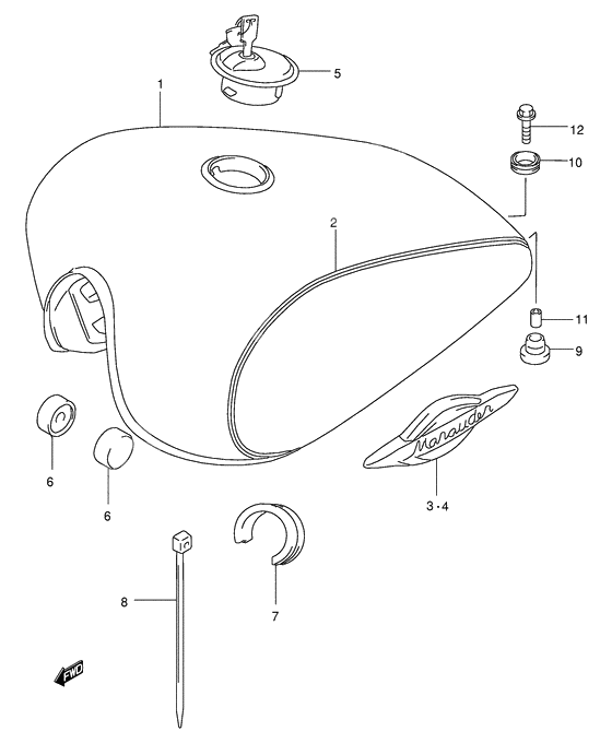 Tank fuel              

                  Model x