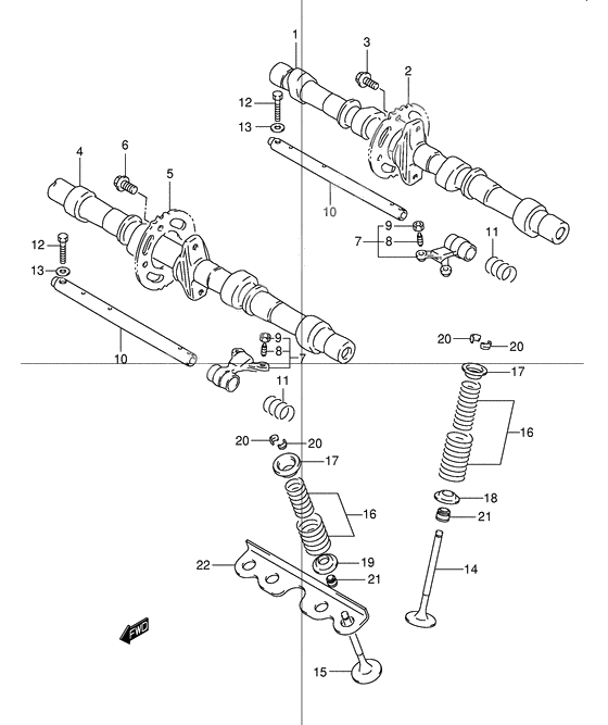 Cam shaft - valve