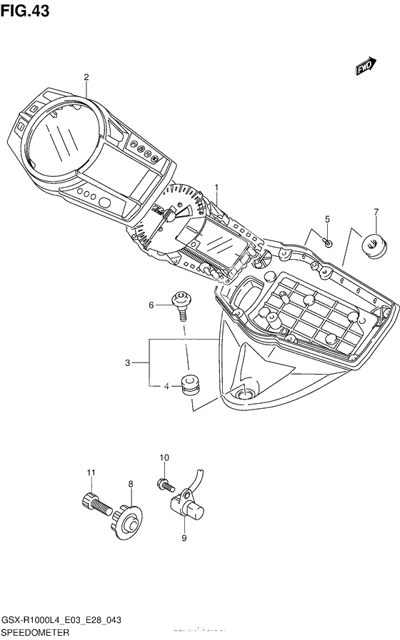 Speedometer (Gsx-R1000L4 E28)