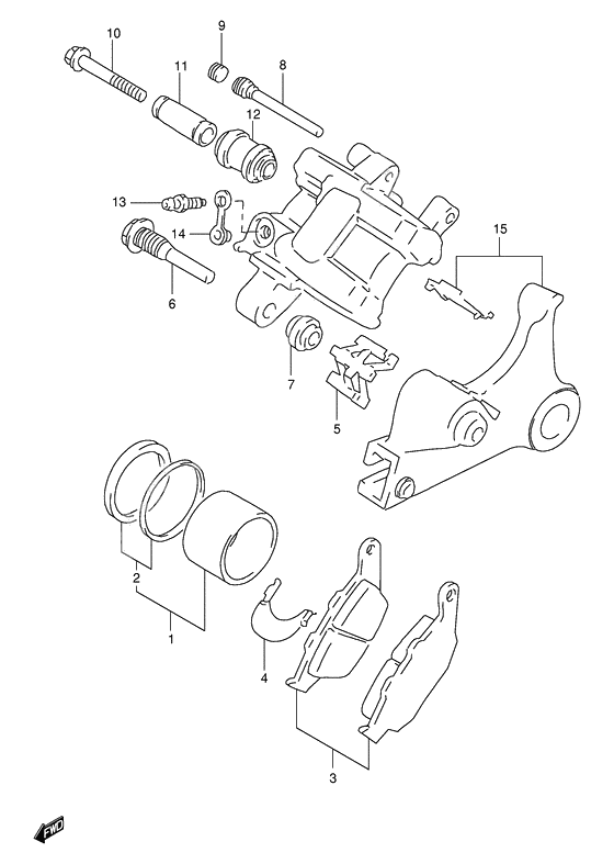 Rear caliper              

                  Model v/w