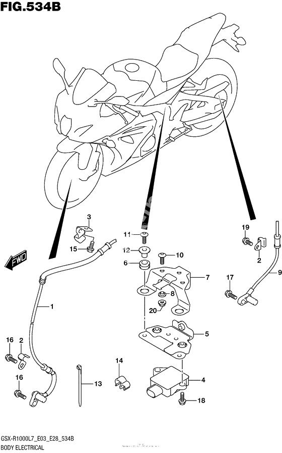 Body Electrical (Gsx-R1000L7 E28)