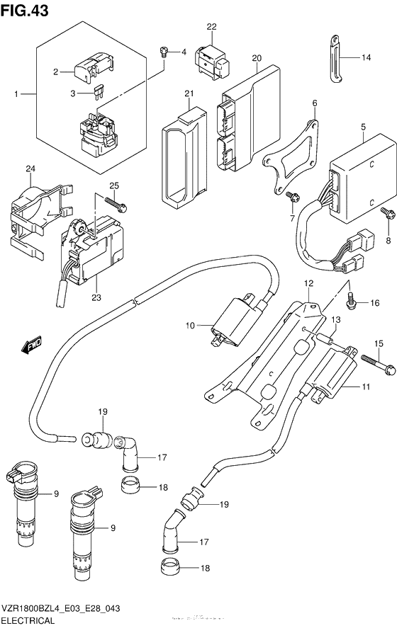 Электрооборудование (Vzr1800Bzl4 E28)