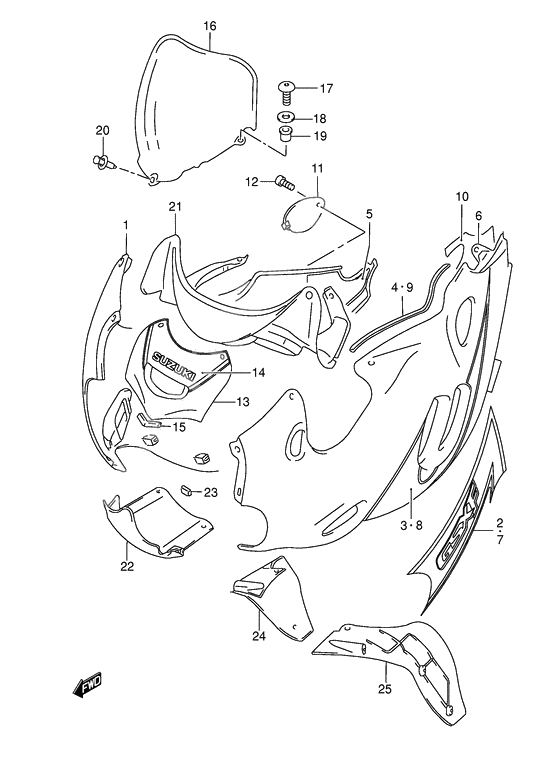 Cowling body              

                  Model k3