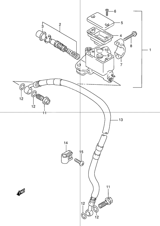 Front master cylinder