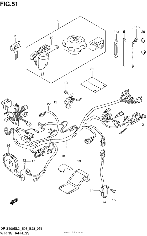 Wiring Harness (Dr-Z400Sl3 E33)