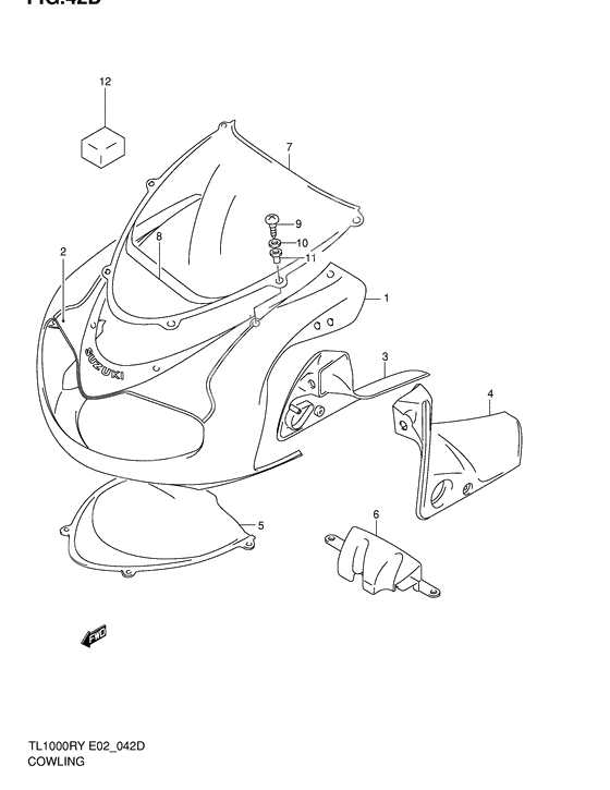 Cowling body              

                  Model k2