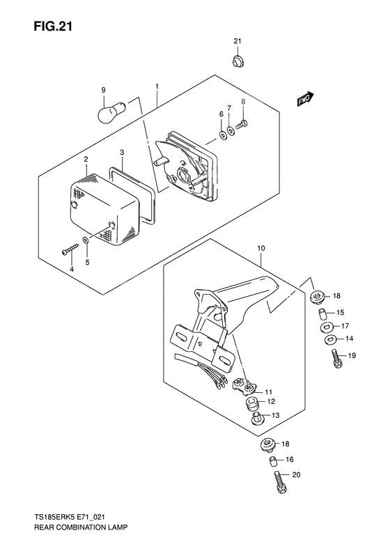 Rear combination lamp