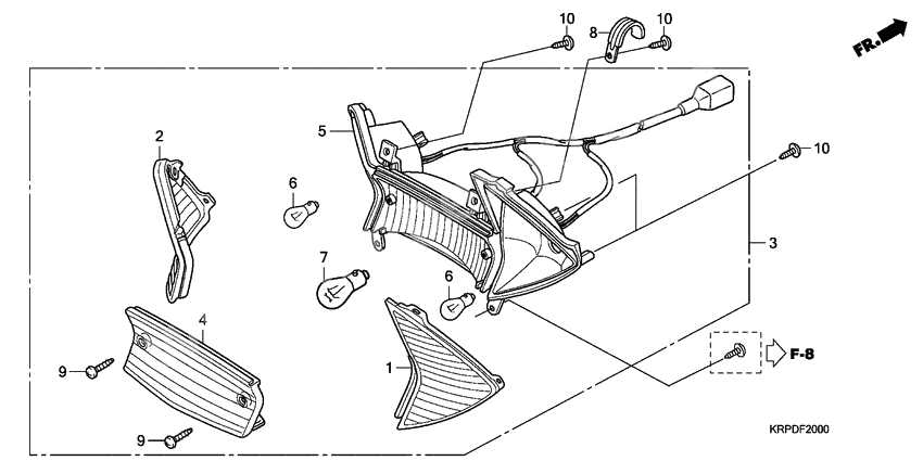Rear combination light