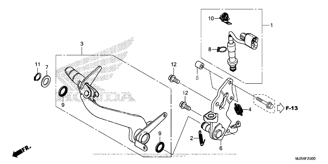 Лапка тормоза
