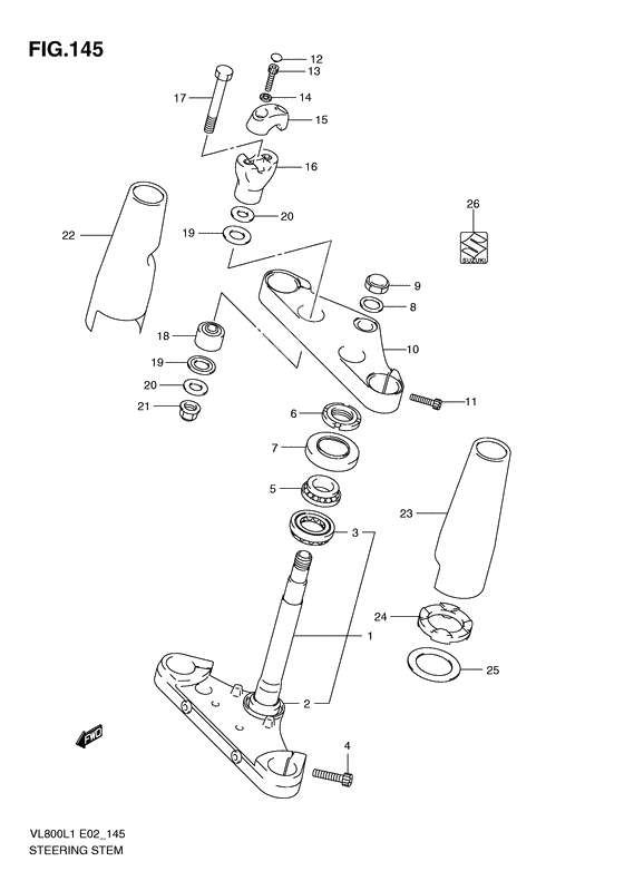 Steering stem              

                  Vl800tl1 e24