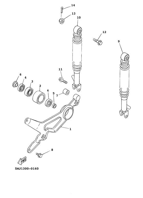 Rear arm. suspension