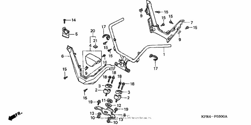 Handlebar + top bridge