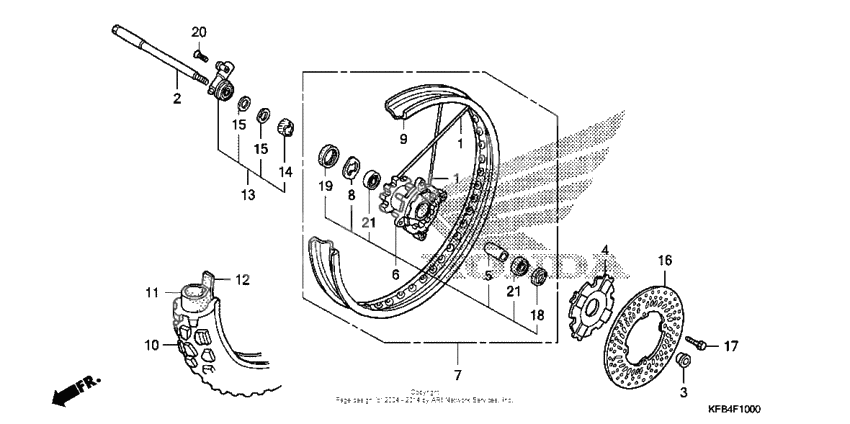 Front wheel (crf230l)