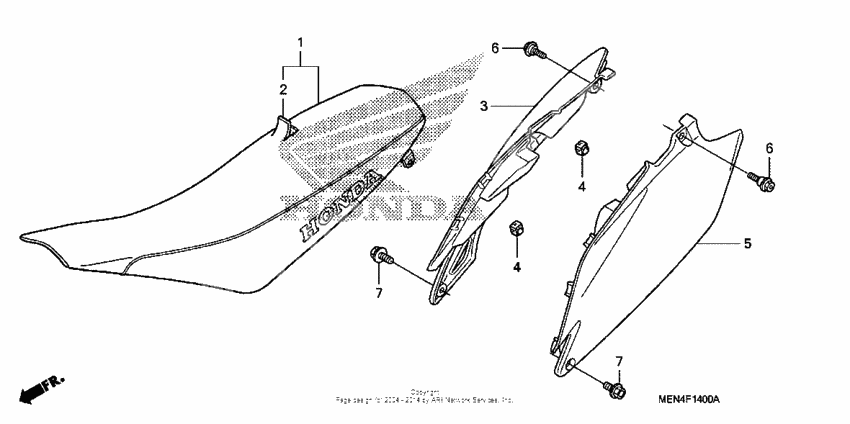 Seat + side cover