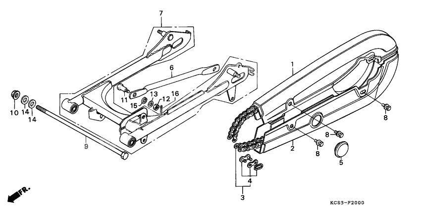 Rear fork