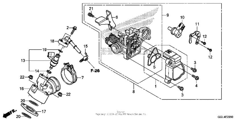 Throttle body + fuel injector