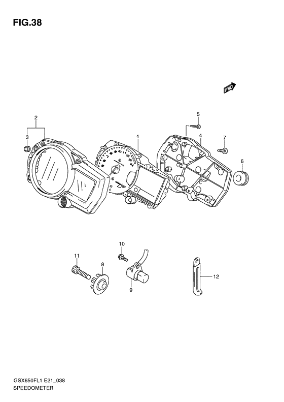 Speedometer              

                  Gsx650fl1 e21