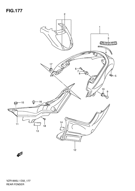 Rear fender              

                  Vzr1800zl1 e19