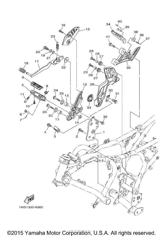 Stand footrest              

                  2