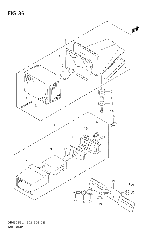 Tail Lamp (Dr650Sel3 E28)