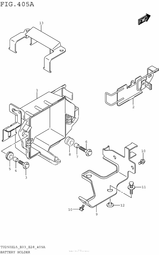 Крепление аккумулятора