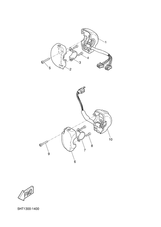 Handle switch. lever