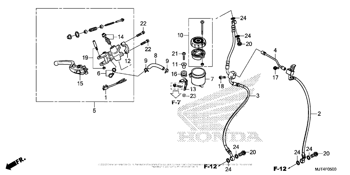 Передний тормозной цилиндр