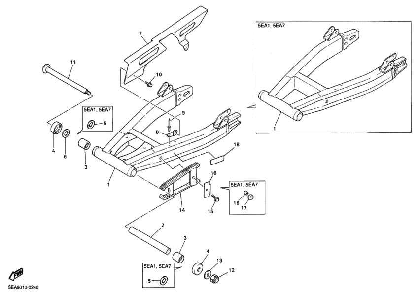 Rear arm, suspension