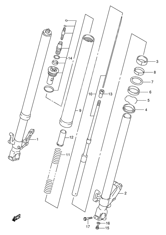 Front damper              

                  Model v