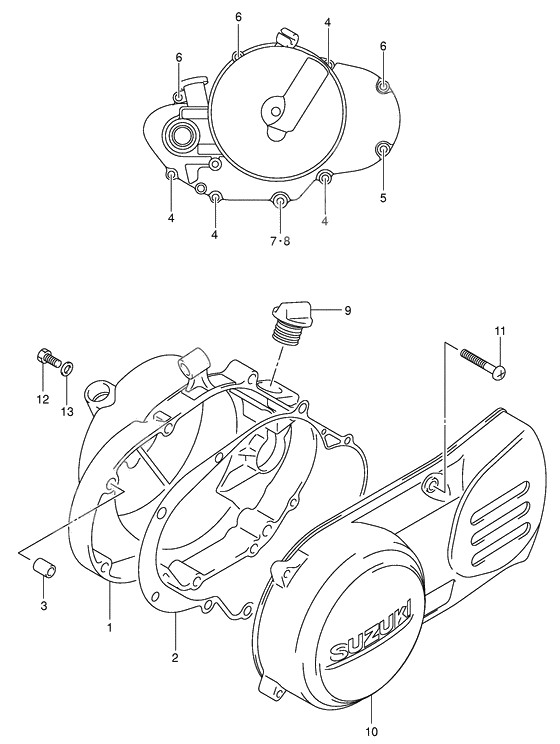 Crankcase cover ass`y (v