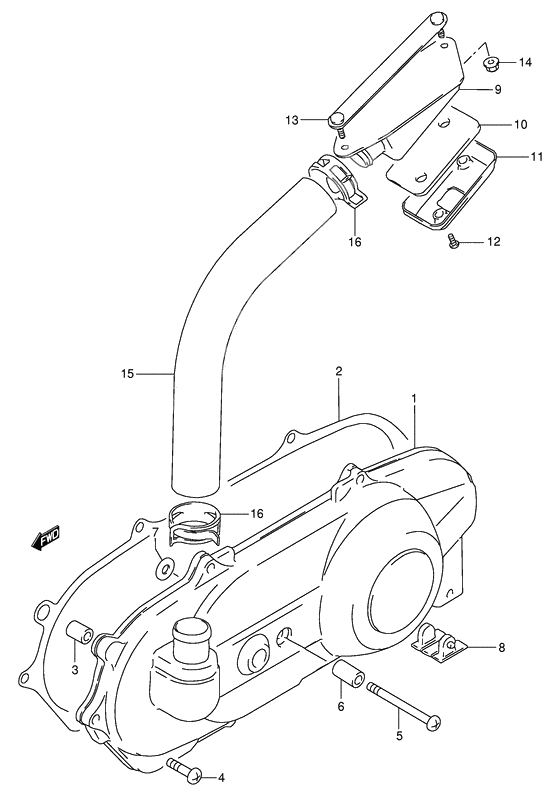 Crankcase lh cover