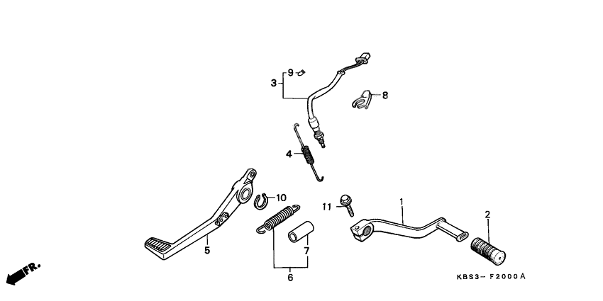 Brake pedal assy