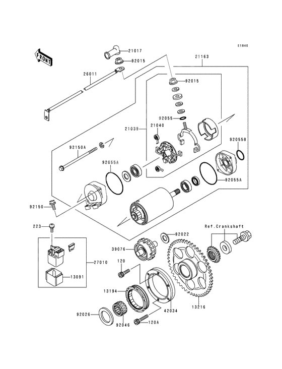 Starter motor