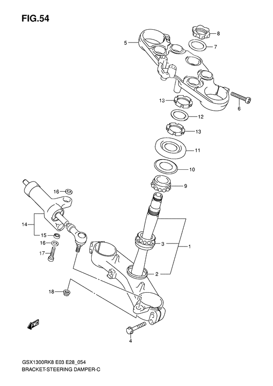 Bracket - steering damper